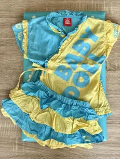 BABYDOLL ベビー キッズ 甚平 上下セット90㌢おまけ髪どめ付き