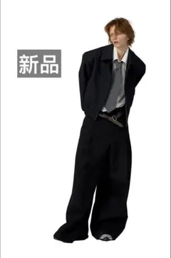 Fax copy express ワイドスラックス ブラック Sサイズ 新品 - メルカリ