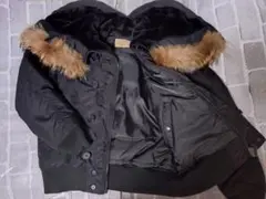 【Lサイズ】【AVIREX】【N-2B】ブラック【アヴィレックス】リアルファー