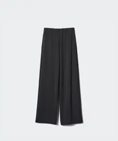 ユニクロ　UNIQLO クレープジャージーストレートパンツ　丈長め