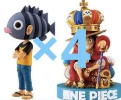 ONE PIECE BASE SHOP ワーコレ 4セット　尾田　ルフィ