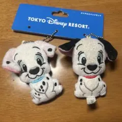 ディズニーリゾート　101匹わんちゃん　101 ぬいぐるみバッジセット 2匹