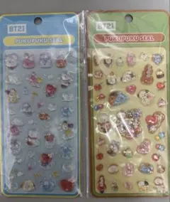 BT21 PUKUPUKU SEAL ステッカー 2枚セットのサムネイル