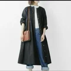 送料無料✨未使用タグ付✨ヘブンリー シャツワンピース ロングワンピース ブラック