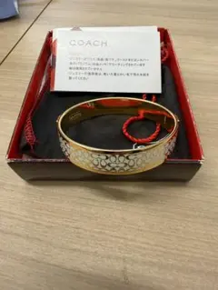 COACH バングル シグネチャー ゴールド ホワイトのサムネイル