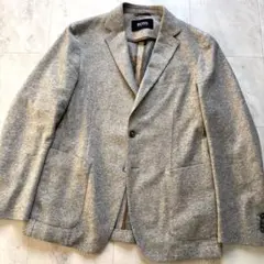 【極美品】ヒューゴボス 近年モデル テーラードジャケット ウール縮絨 アンコン