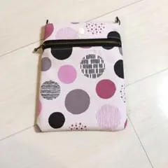 ドット柄 スマホショルダーバッグ ポシェット