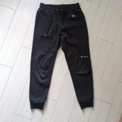 Champion ブラック スウェット ジョガーパンツ