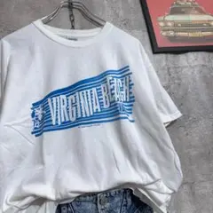 US古着/M GILDAN ギルダン 白T 半袖Tシャツ プリント ホワイト