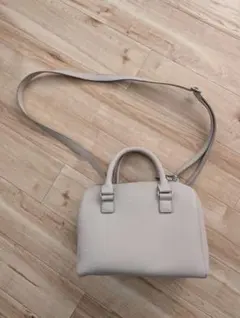 美品 UNIQLO 2WAY ミニボストンバッグ グレー