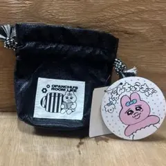 【新品タグ付】おぱんちゅうさぎ ミニ巾着 黒 ブラック しまむら ポーチ