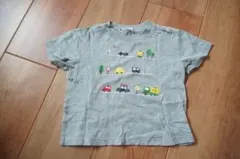 familiar 車刺繍 グレー Tシャツのサムネイル