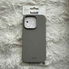 holdit iPhone 15 Pro シリコンケース グレー