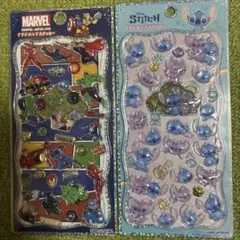 正規品 プチドロップステッカー MARVEL スティッチ 2枚
