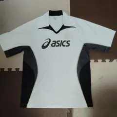 ★asics サッカーシャツ 半袖 メンズ　サイズO(LL) クリーム色のサムネイル