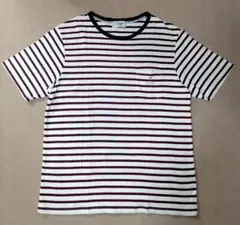 【限定セール】《クロコダイル》ボーダー柄半袖Ｔシャツ ＬＬサイズ