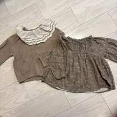 tete a tete ブラウン長袖チュニック 2枚セット