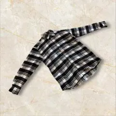 MERCURY CLUB 長袖シャツ　ブラック　チェック　Mサイズ