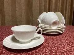 Noritake ボーンチャイナ コーヒー/ティーカップ &ソーサー５個セット