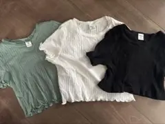 SHEIN ショート丈Tシャツ 3枚セット 6Y