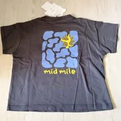 mid mile むくぞー　半袖　Tシャツ　チャコール　120 しまむらのサムネイル