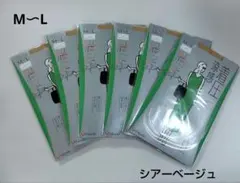 福助　満足　着圧　涼感　ストッキング　M～Lサイズ　シアーベージュ