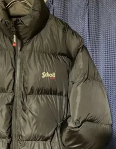SCHOTT　ナイロン ハイブリッド ダウンジャケット