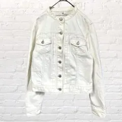 11951 REPUBLIC バナナリパブリック Sホワイトデニムジャケット古着
