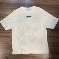 オフホワイト SEASONAL 半袖Tシャツ 綿 プリント 紫 M B4177 - メルカリ