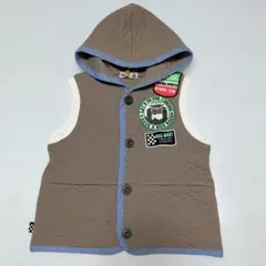 【新品】110★ラグマート★ロゴワッペン！パーカー付きベスト★