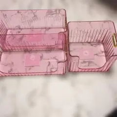 スリーピー冷蔵庫用収納ケースピンク6個セットTikTok THREEPPYギャル