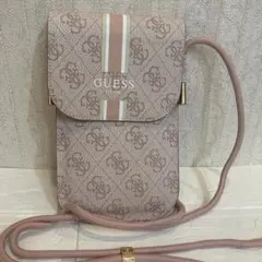 新品　アメリカGUESSゲス⭐️スマホショルダー　ピンク　クロスボディ　ポシェットのサムネイル