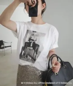 GOOD ROCK SPEED フォトプリントTシャツ ホワイト