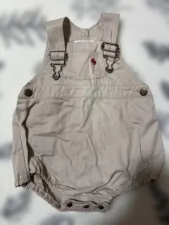 POLO Baby ベージュ オーバーオール 80