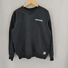 r*3様 カーハート　スウエット　企業ロゴ　ブラック　Mサイズ　前V　オリジナル