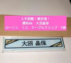 【入手困難！最安値！】櫻坂46　大沼晶保　ローソン　くじ　ケーブルクリップ　1個