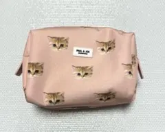 ポール＆ジョー猫プリントポーチ　ピンク