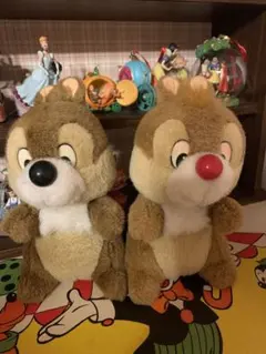 ヴィンテージ！当時物 ディズニーランド　チップとデールぬいぐるみ