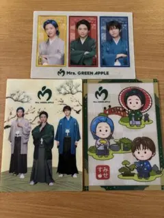 Mrs.GREEN APPLE ローソーンコラボ　ビジュシート　3枚セット