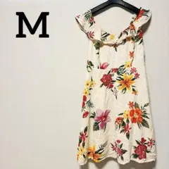 OLD NAVY【M】 フラワープリント ノースリーブワンピース 花柄　総柄