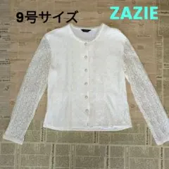 ★ZAZIE 総レースブラウス　オフホワイト　9号サイズ フォーマルのサムネイル