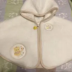 ⭐︎最終処分⭐︎ ミキハウス　防寒　あったか　ふわふわ　かわいいベビーポンチョ