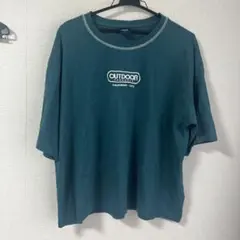 OUTDOOR 半袖Tシャツ グリーンTシャツ 大きいサイズ Tシャツのサムネイル