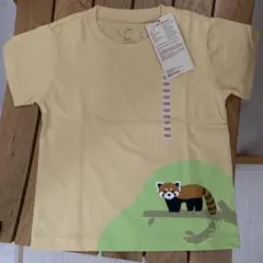 【新品】無印良品 レッサーパンダ プリント Tシャツ 100cmのサムネイル