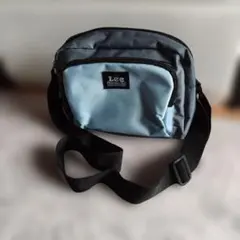 Lee ショルダーバッグ グレー×ライトブルーのサムネイル