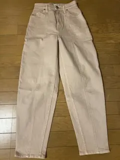 YANUK レディース デニムパンツ ピンクのサムネイル