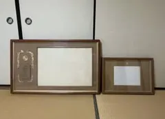まとめ】色紙額 7点 まとめ売り 色紙 額縁 木製 金 金縁 銀 銀縁 色紙