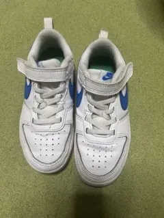Nike ホワイト/ブルー スニーカー ベルクロ付き