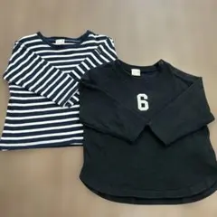petit main 長袖カットソー 2枚セット 90cm