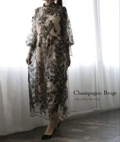 パーティドレス 結婚式 オケージョン ロングワンピース 体型カバー